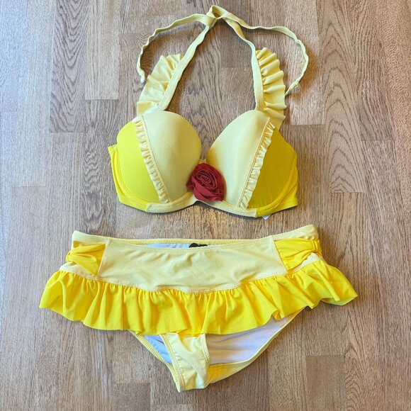 Hot Topic Disney Belle Bikini Set Size Large/XL NWT - Picture 3 of 12
